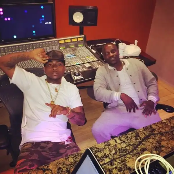 Another Collaboration! Davido Hits The Studio With Akon