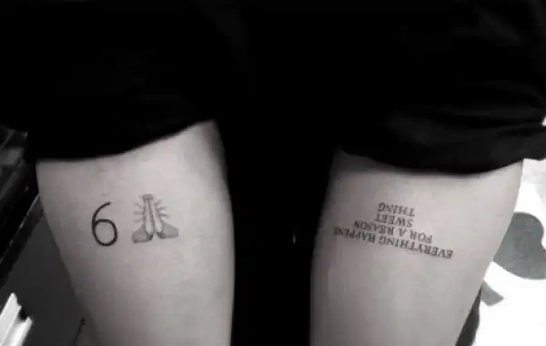 Drake Gets A Cute Emoji Tatoo| PHOTO