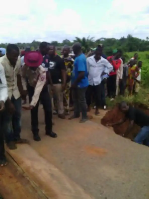 Erosion Washes Bridge Off In Edo