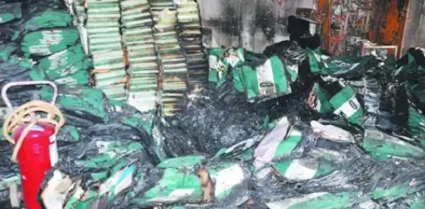 INEC Office In Abia Burnt Down By Political Thugs