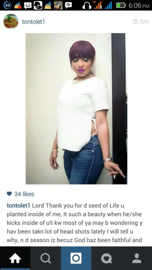 Is Tonto Dike Pregnant?