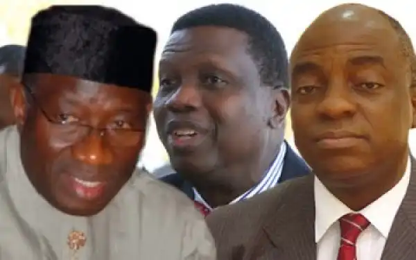 Jonathan Meet With Pastor Adeboye & Oyedepo In Lagos Yesterday