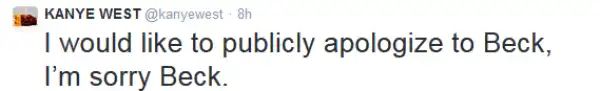 Kanye West publicly apologizes to Beck & Bruno Mars for hating on them