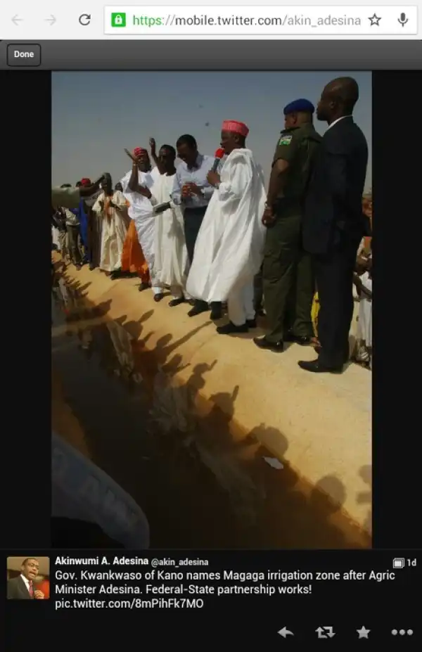 Kwankwaso Names A Major Project After PDP Minister, Adesina