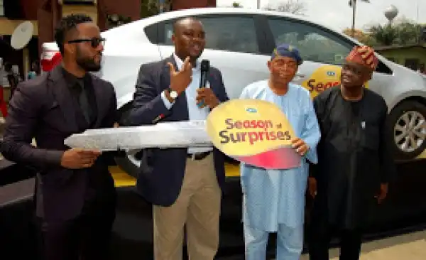 MTN surprises UNILAG professor with brand new car