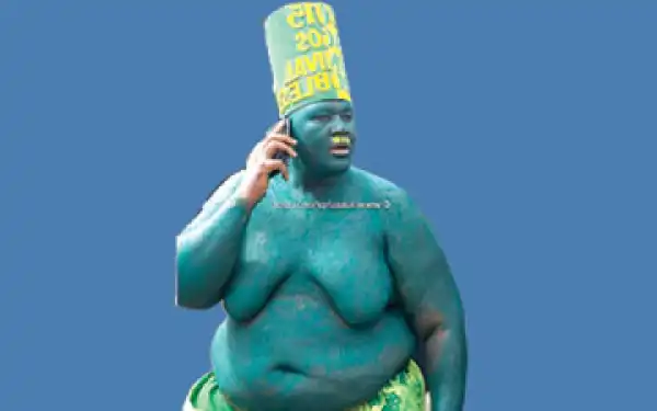 Man Turns Himself Into Attraction At Lagos Carnival (See Trending Photo)