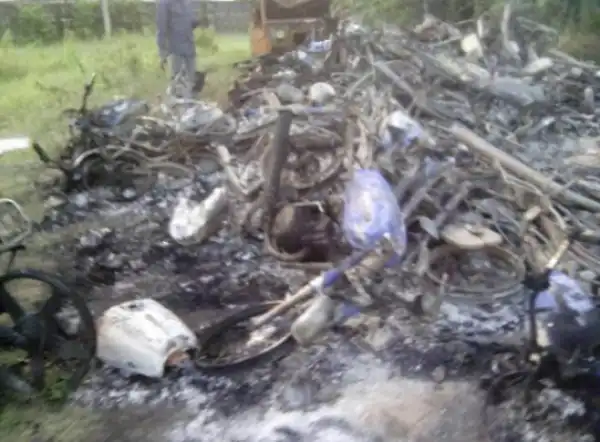 Okada ban: Delta state govt allegedly razes over 200 motorcycles
