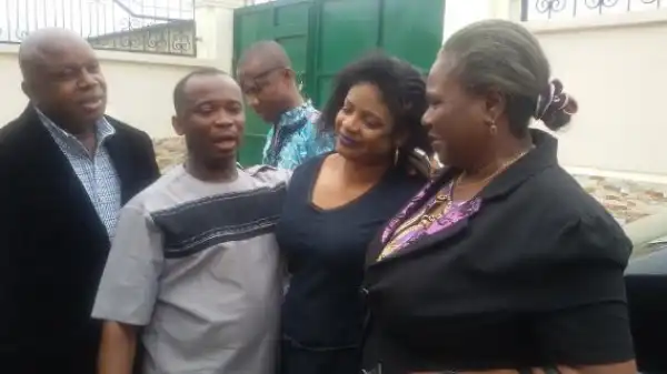 Photo: Wife Of The M.D Of The Sun Newspapers At Her Home After Her Release This Morning