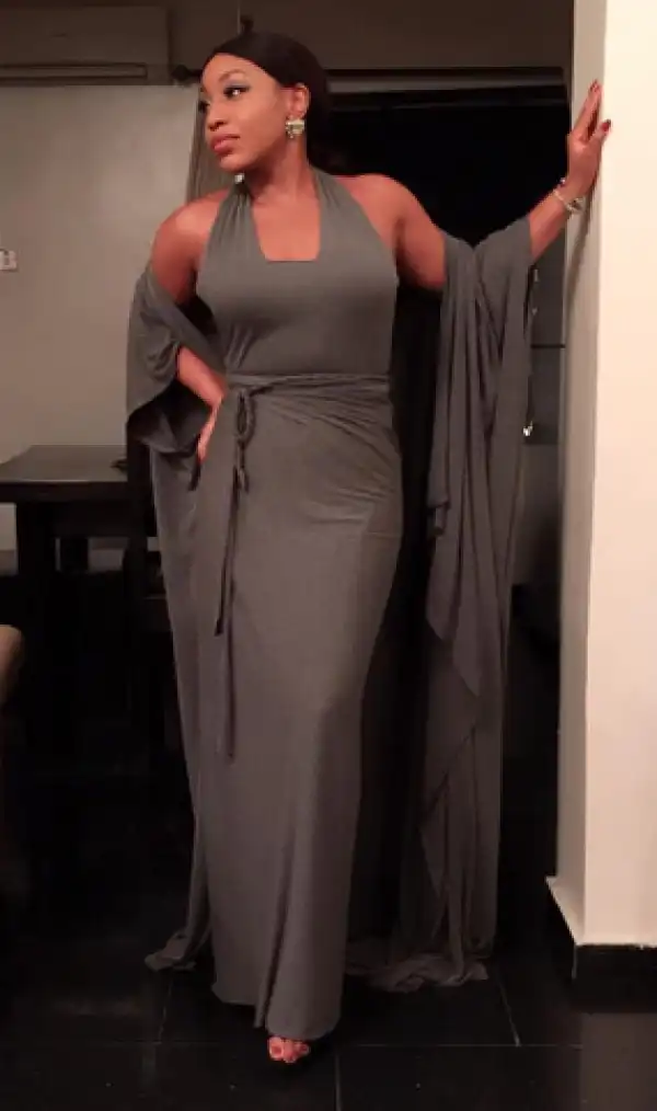 Photos: Actress Rita Dominic Stuns In Green Cape Dress