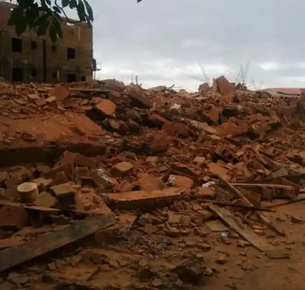 Photos: Building Collapses In Student Hostel In Awka 