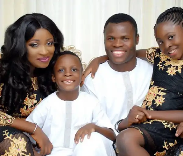 Photos: Footballer Taye Taiwo Shares Beautiful Photos Of His Family