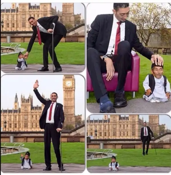 Photos: World’s Tallest Man And The World’s Shortest Man