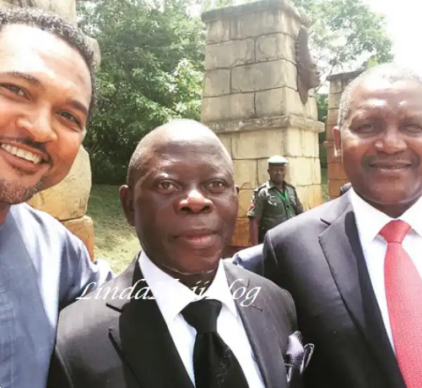 Photos Of Governor Adams Oshiomhole, Wife, Buhari, Dangote & Others At The Wedding