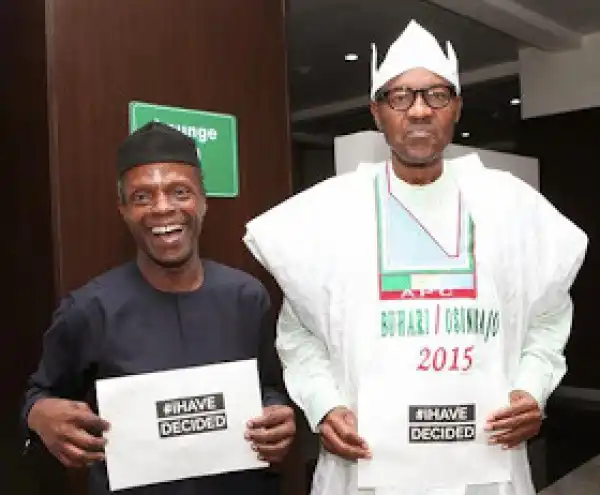 Pres. Buhari & Vice Pres. Osinbajo Cut Their Salaries By 50 Percent