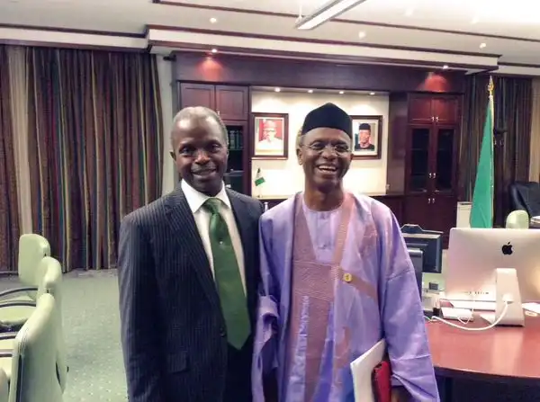 Presidency Releases Picture Of Happy-Looking Osinbajo And El-Rufai