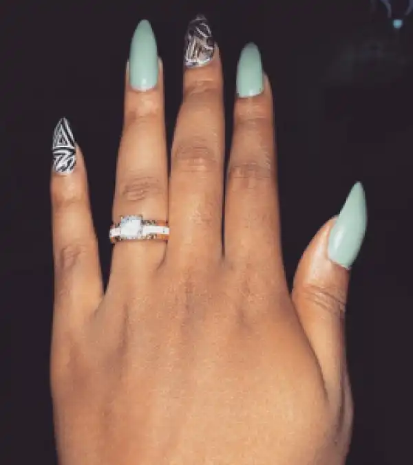 Rumour has it - that Moet Abebe is not really engaged
