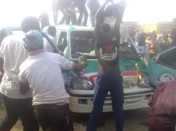 Suspects who burnt GEJ’s Campaign Buses in Jos got arrested