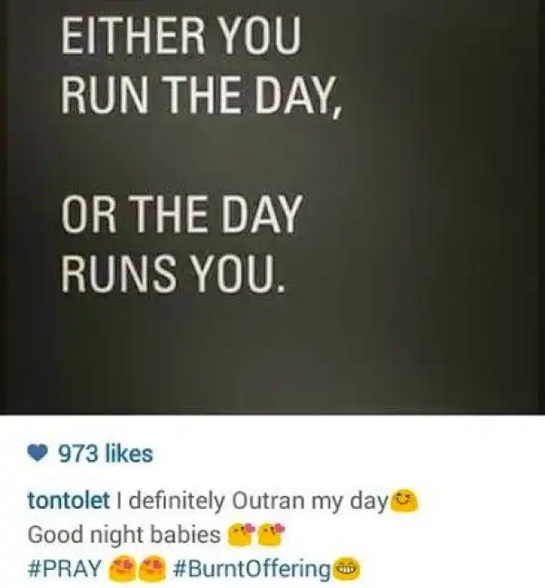 Tonto Dikeh Makes Fun Of Her 
