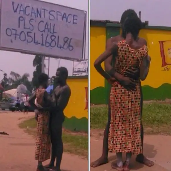 Two Mentally Unstable People Kissing & Romancing In Public