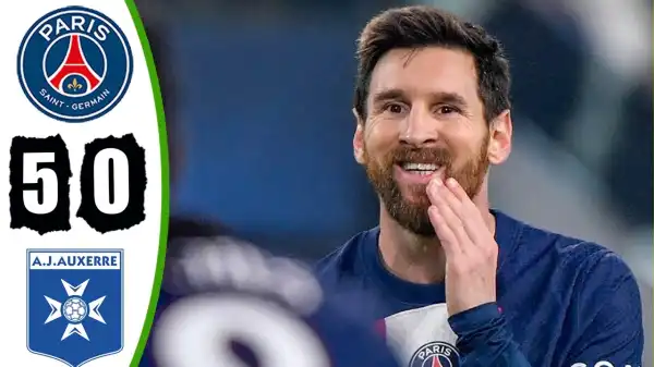PSG vs Auxerre 5 - 0 (Ligue 1 2022 Goals & Highlights)
