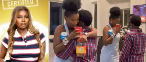 BBNaija Season 10: Isabella’s Emotional Reunion With Her Son Melts Hearts Online