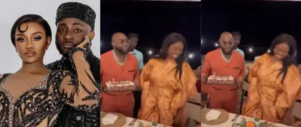 Fans Gush As Davido Celebrates Mother-In-Law’s Birthday In Style During Family Vacation