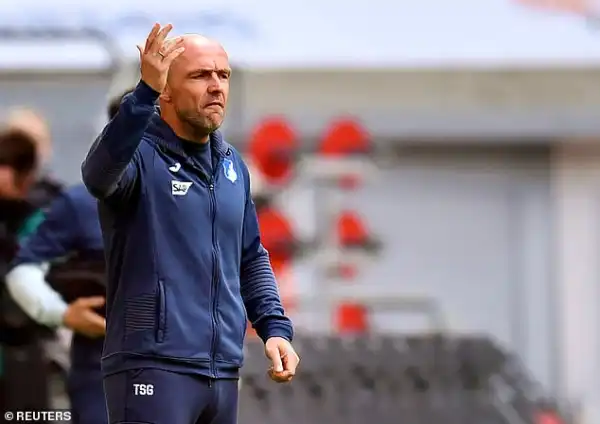 Hoffenheim sack head coach Alfred Schreuder with four games left in Bundesliga season
