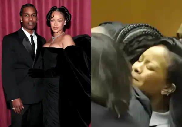 ASAP Rocky Hugs Rihanna Tightly After Being Found Not Guilty Of Assault