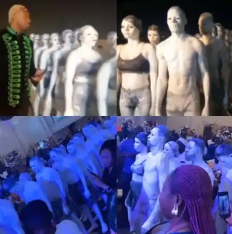 Videos Of Prettymike's Dramatic Entrance At Eniola Badmus's 20 years On Stage Celebration