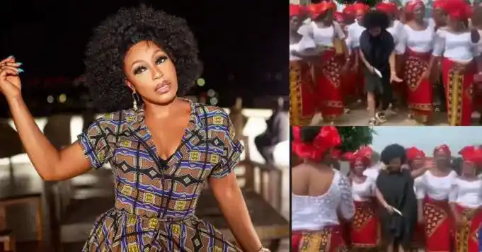 Rita Dominic undergoes family rite to enter husband’s house (Video)