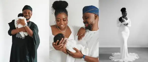 Social commentator, J.J Omojuwa and wife celebrates the arrival of their first child