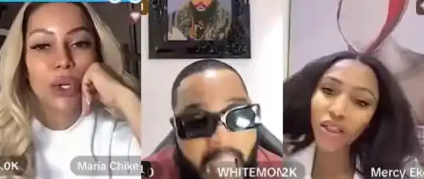 “They Dumped Her, Gave Her Lambo”- Whitemoney Drags Mercy Eke and Maria Chike in TikTok Live