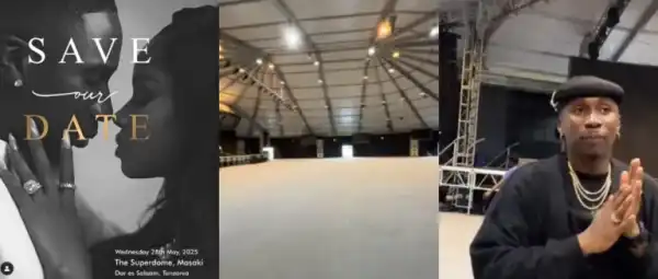 Videos of Priscy’s and husband, Juma Jux final wedding venue in Tanzania goes viral