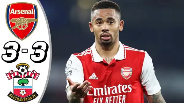 Arsenal vs Southampton 3 - 3 (Premier League 2023 Goals & Highlights)