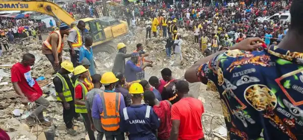LASEMA rescues 27, recovers nine bodies from collapsed Lagos building