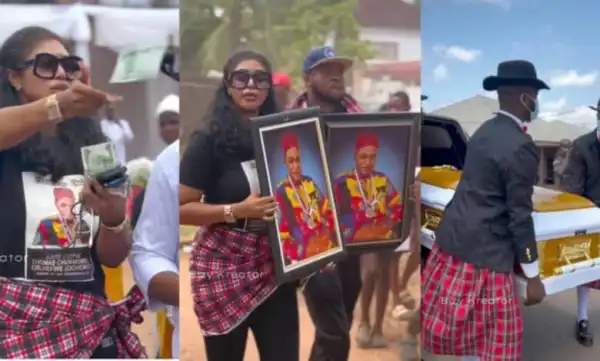 “Keep resting” – Mimi Orjiekwe buries late father in grand style