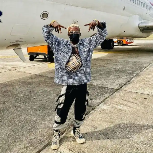 Portable Shows Off His Customized Diamond Chain Worth Millions of Naira (Video)
