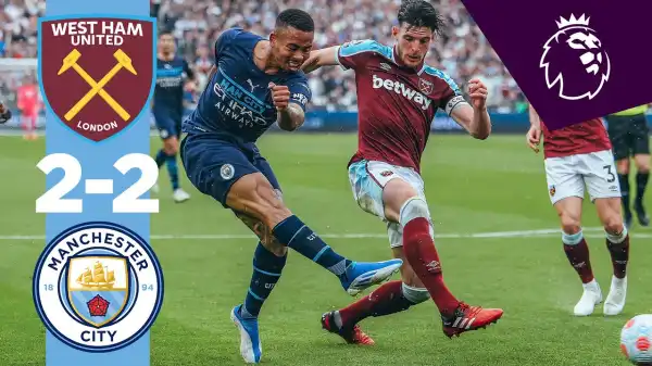 West Ham vs Manchester City 2 - 2 (Premier League  2022 Goals & Highlights)