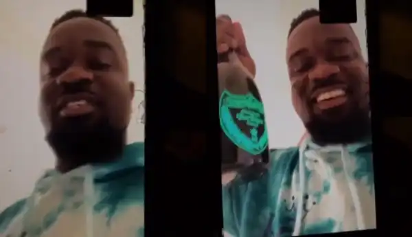 Watch How Sarkodie Wished Joey B On His Birthday, Pops Up Expensive Champaign