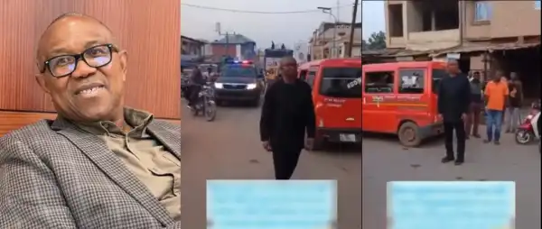 Peter Obi Steps Out To Control Traffic At Busy Anambra Junction