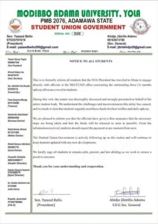 MAUTECH SUG update on NELFUND