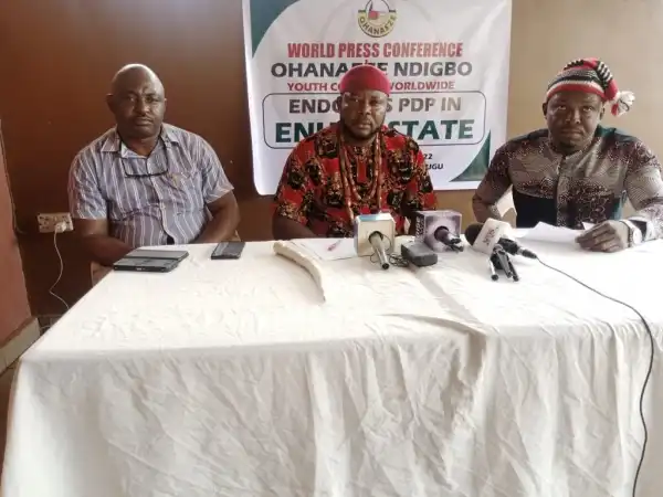 2023: Ohanaeze endorses Gov Ugwuanyi, Mbah, others