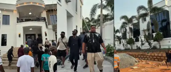 “Na Broke, Fake, and Homeless People Full Lagos” – Cubana Chief Priest Flaunts Owerri Mansion