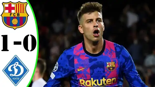 Barcelona vs Dynamo Kiev 1 - 0 (Champions League 2021 Goals & Highlights)