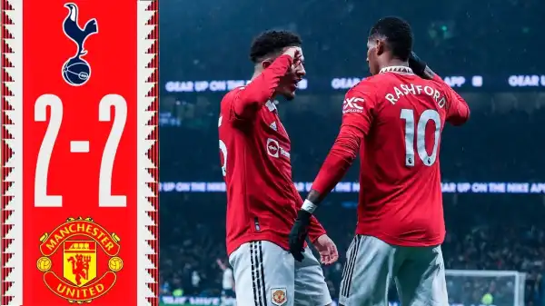 Tottenham vs Manchester United 2 - 2 (Premier League 2023 Goals & Highlights)