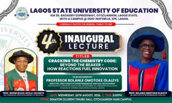 LASUED announces 4th Inaugural Lecture