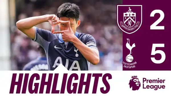 Burnley vs Tottenham Hotspur 2 - 5 (Premier League Goals & Highlights)