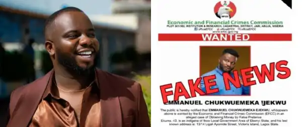“Clout Chaser, Stop This Now!”- EFCC Slams Sabinus Over Viral “Wanted” Poster