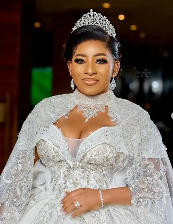 Actress Mide Martins Rocks Wedding Dress On 43rd Birthday (Photos)