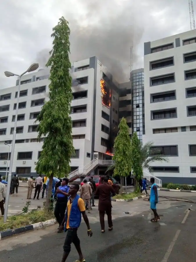 Fire at the Accountant-General